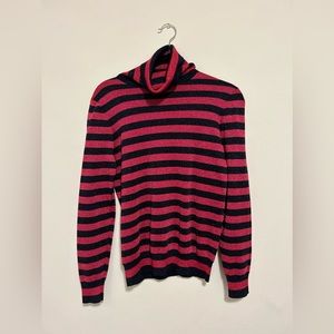 Women’s medium, striped glitter, turtleneck